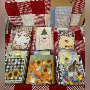 7 packs of craft supplies including napkins (at least 45), and much more…